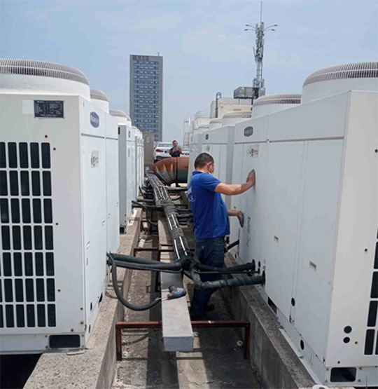 大名中央空调制热和不制冷系统维修方法